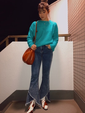 「anap mimpi（アナップミンピ）のアイテム」を使った、yuho_wearさん（レディース・164cm）の冬コーディネート