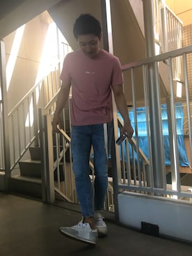 「お買い物」｜chi♡さん（メンズ・178cm）の春コーディネート