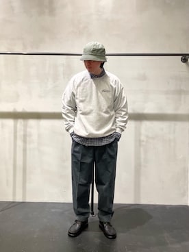 「Steven Alan（スティーブンアラン）のアイテム（帽子）」を使った、橋村　圭太さん（メンズ・171cm）の秋コーディネート