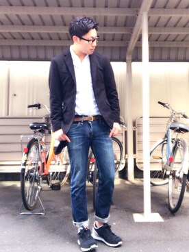 「ドラフトリーバイス」｜「アイテム（ニットキャップ/ビーニー）」を使った、kyosukeさん（メンズ・172cm）の冬コーディネート