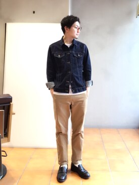 kyosukeさんの「MEN デニムジャケット」を使ったコーディネート