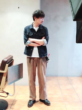 「アイテム（ブルゾン）」を使った、kyosukeさん（メンズ・172cm・30代）の冬コーディネート