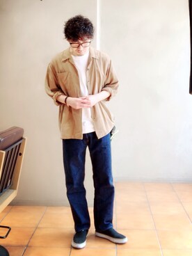 「アイテム（スリッポン）」を使った、kyosukeさん（メンズ・172cm・20代）の冬コーディネート