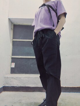 「IZZUE（イズゥー）のアイテム」を使った、-祈陽-さん（メンズ・165cm）の春コーディネート