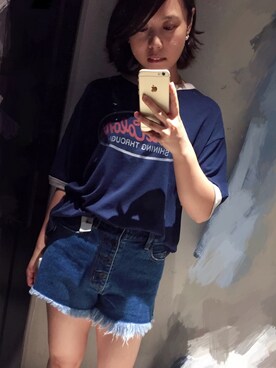 「mussy」｜shirley buさん（レディース・159cm）の夏コーディネート