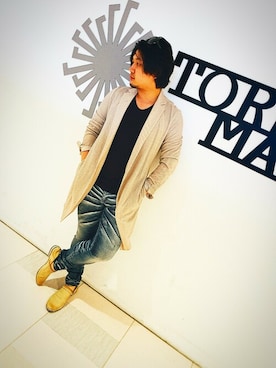 「TORNADO MART（トルネードマート）のアイテム」を使った、CURXさん（メンズ・172cm）の夏コーディネート