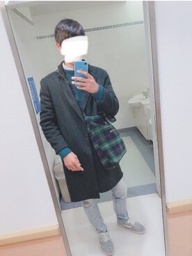 「SENSE OF PLACE by URBAN RESEARCH（センスオブプレイスバイアーバンリサーチ）のアイテム（トレンチコート）」を使った、wysさん（メンズ・185cm）の春コーディネート