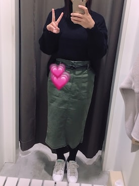 村上采花さん（レディース・170cm）の秋コーディネート