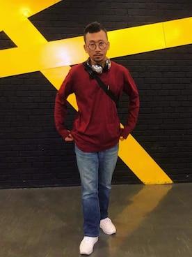 「long sleeve」｜Finn W Yutthanaさん（メンズ・168cm）の冬コーディネート