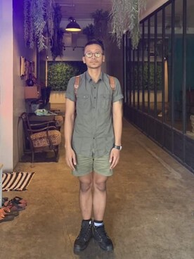 「khaki」｜Finn W Yutthanaさん（メンズ・168cm）の冬コーディネート