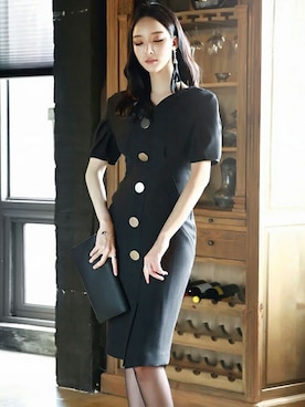 「DINT（ディント）のアイテム」を使った、DINTさん（レディース・172cm）の夏コーディネート