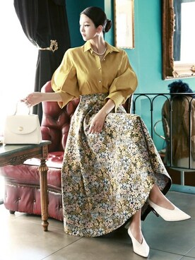 「DINT（ディント）のアイテム」を使った、DINTさん（レディース・172cm）の秋コーディネート