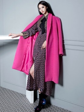 「DINT（ディント）のアイテム」を使った、DINTさん（レディース・172cm）の冬コーディネート