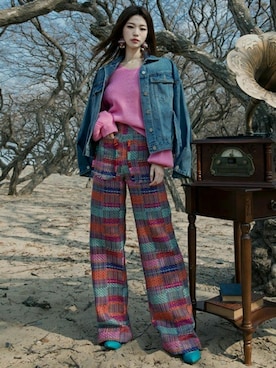 「DINT（ディント）のアイテム」を使った、DINTさん（レディース・172cm）の春コーディネート