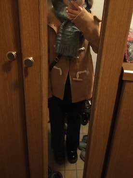 「UNITED ARROWS（ユナイテッドアローズ）のアイテム（ダッフルコート）」を使った、ルルルさん（レディース・148cm）の冬コーディネート