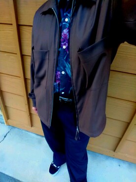 「SLICK（スリック）のアイテム（ブルゾン）」を使った、saiさん（メンズ・167cm）の秋コーディネート