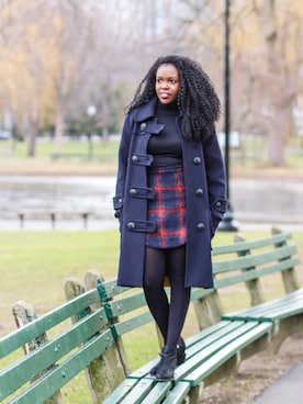 「WINTER STYLE」｜「アイテム（その他アウター）」を使った、thecurlistaさん（レディース・163cm）の冬コーディネート