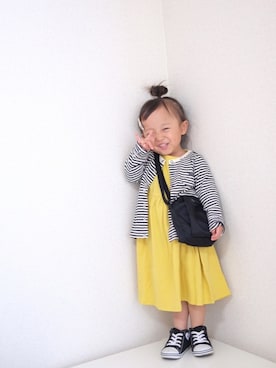 「fith社」｜「アイテム（ワンピース/ドレス）」を使った、m & s & nさん（キッズ・90cm）の冬コーディネート