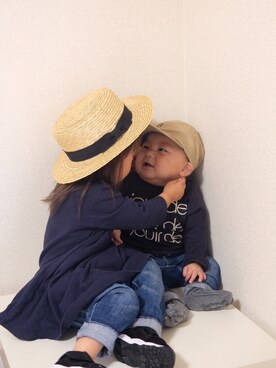 m & s & nさん（キッズ・90cm）の春コーディネート