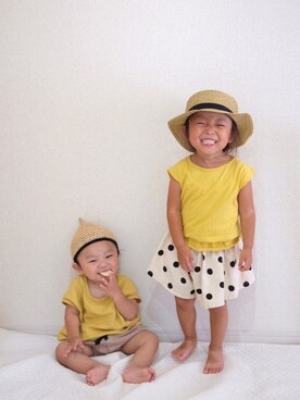 m & s & nさん(キッズ・90cm)の夏コーディネート