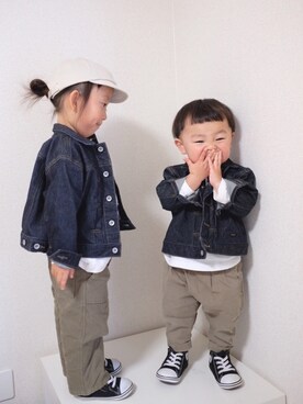 m & s & nさん（キッズ・90cm）の春コーディネート