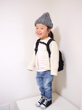 m & s & nさん（キッズ・90cm）の春コーディネート