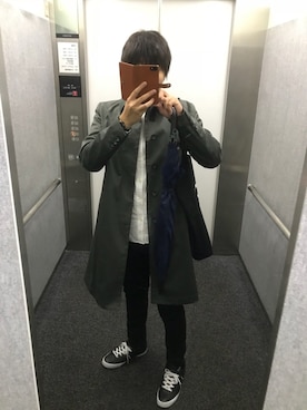 「大学」｜Noda Tomohiroさん（メンズ・173cm）の秋コーディネート