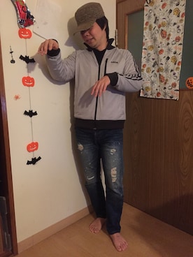 「wearhalloween2017」｜「アイテム（ジャージ）」を使った、tomoさん（メンズ・170cm）の秋コーディネート