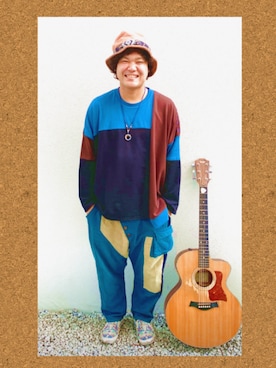 「チャイハネ（チャイハネ）のアイテム（その他トップス）」を使った、☀︎大野賢治🌙さん（メンズ・170cm）の春コーディネート