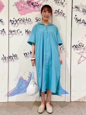 「coen（コーエン）のアイテム（アクセサリー）」を使った、coen ひなたさん（レディース・163cm）の夏コーディネート