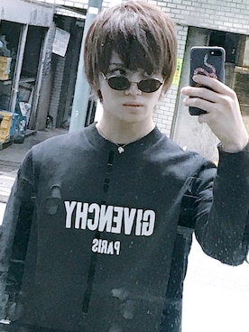「GIVENCHY（ジバンシイ）のアイテム（スウェット）」を使った、なぎささん（メンズ・179cm）の夏コーディネート