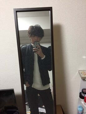 「STUDIOUS（ステュディオス）のアイテム（MA-1）」を使った、Takao,Sさん（メンズ・175cm）の冬コーディネート