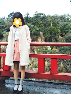「TITTY&CO.（ティティーアンドコー）のアイテム（その他アウター）」を使った、かならいだーさん（レディース・157cm）の冬コーディネート