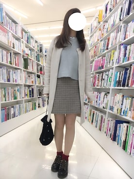 「TITTY&CO.（ティティーアンドコー）のアイテム（その他アウター）」を使った、かならいだーさん（レディース・157cm）の冬コーディネート