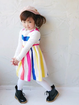 「babygap」｜「アイテム（ハンチング/ベレー帽）」を使った、kaorumamaさん（キッズ・110cm）の春コーディネート