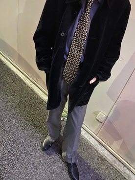 「アイテム（フォーマルスーツ/小物）」を使った、佐藤真彰さん（メンズ・172cm・20代）の冬コーディネート