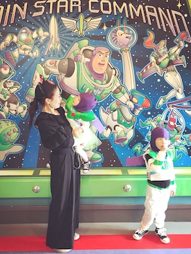 「HONEY MI HONEY（ハニーミーハニー）のアイテム（オールインワン・サロペット）」を使った、AYAさん（レディース・152cm）の春コーディネート