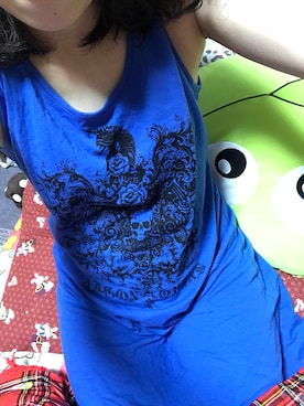 「ALGONQUINS（アルゴンキン）のアイテム（ワンピース/ドレス）」を使った、🐸🐸たつきてぃー🧸さん（レディース・161cm）の夏コーディネート
