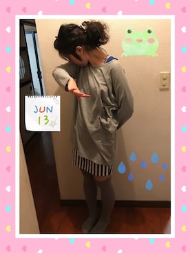 「ALGONQUINS（アルゴンキン）のアイテム（バッグ）」を使った、🐸🐸たつきてぃー🧸さん（レディース・161cm）の夏コーディネート