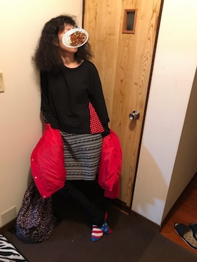 「アイテム（ブルゾン）」を使った、🐸🐸たつきてぃー🧸さん（レディース・161cm・30代）の冬コーディネート