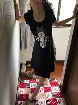 「梅雨(天パ強め)」｜「アイテム（ワンピース/ドレス）」を使った、🐸🐸たつきてぃー🧸さん（レディース・160cm）の夏コーディネート