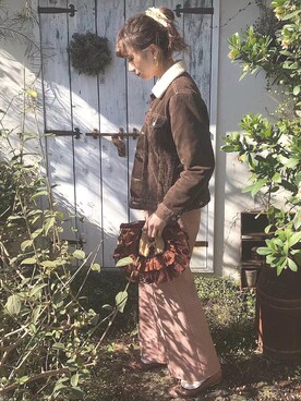 「flower（フラワー）のアイテム（パンプス）」を使った、n a n aさん（レディース・156cm）の秋コーディネート