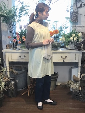 「Aesop（イソップ）のアイテム」を使った、n a n aさん（レディース・156cm）の冬コーディネート