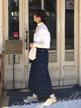 「POLO（ポロ）のアイテム（シューズ）」を使った、n a n aさん（レディース・156cm）の春コーディネート