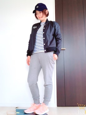 「アイテム（ブルゾン）」を使った、ponyoさん（レディース・160cm・30代）の春コーディネート