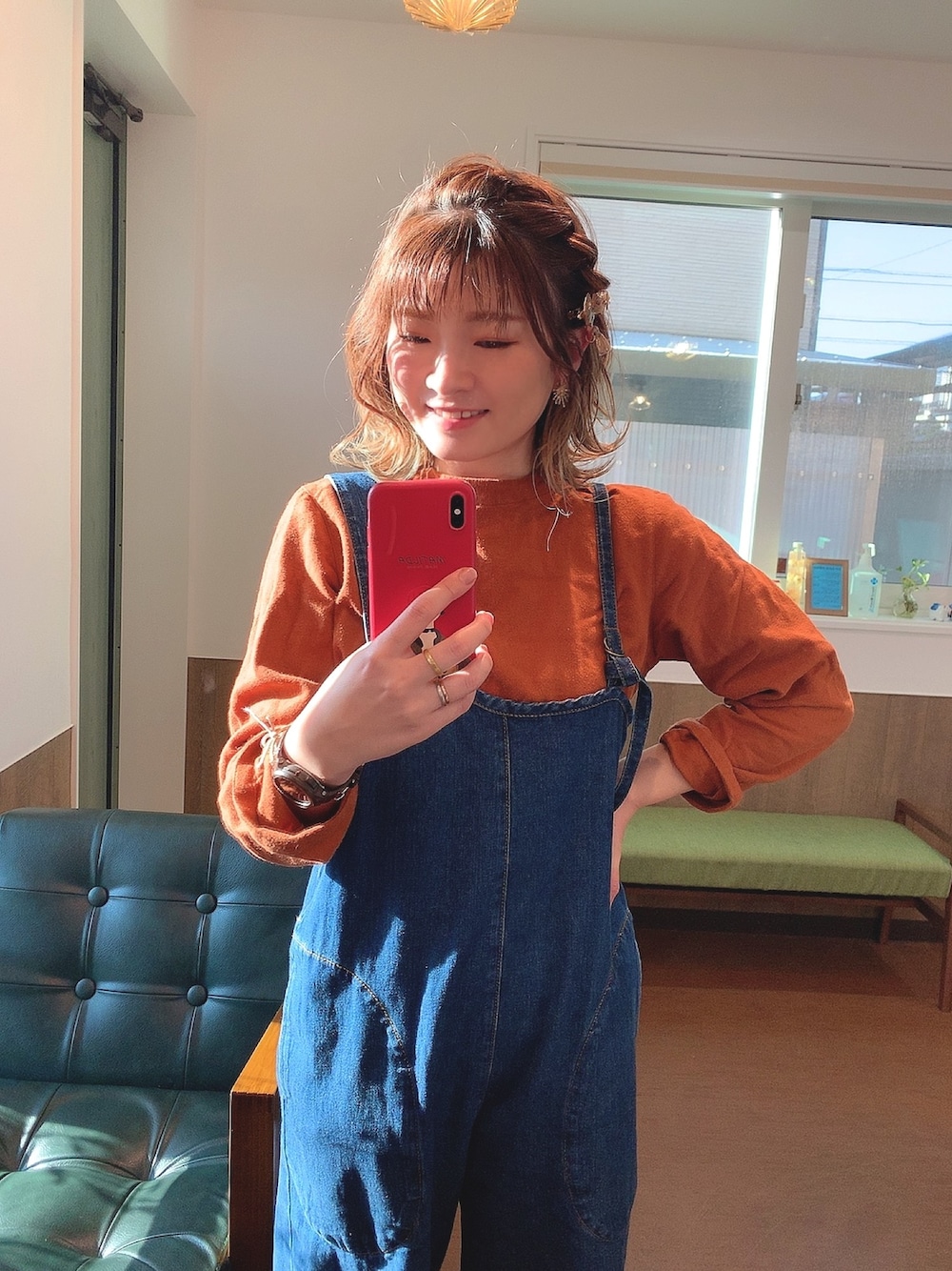 niko and...（ニコアンド）の「アシメショルダーサロペットパンツ 