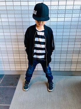 「JAM（ジャム）のアイテム」を使った、anriさん（キッズ・130cm）の冬コーディネート