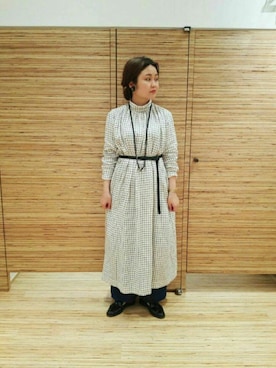 「アイテム（イヤリング）」を使った、すずき さん（レディース・158cm・20代）の秋コーディネート