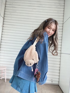 「SPINNS(スピンズ)のアイテム(デニムジャケット)」を使った、kana03062021さん(レディース・155cm)の冬コーディネート
