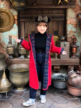 「ハイウエストストレートジーンズ」｜「アイテム（その他アウター）」を使った、★ayasa★さん（レディース・146cm）の冬コーディネート